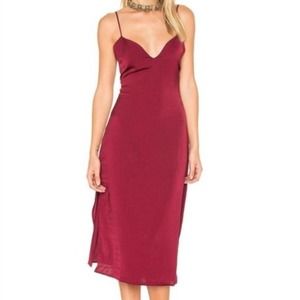 REVOLVE x Capulet Tie Back Slip Dress Red M NWT